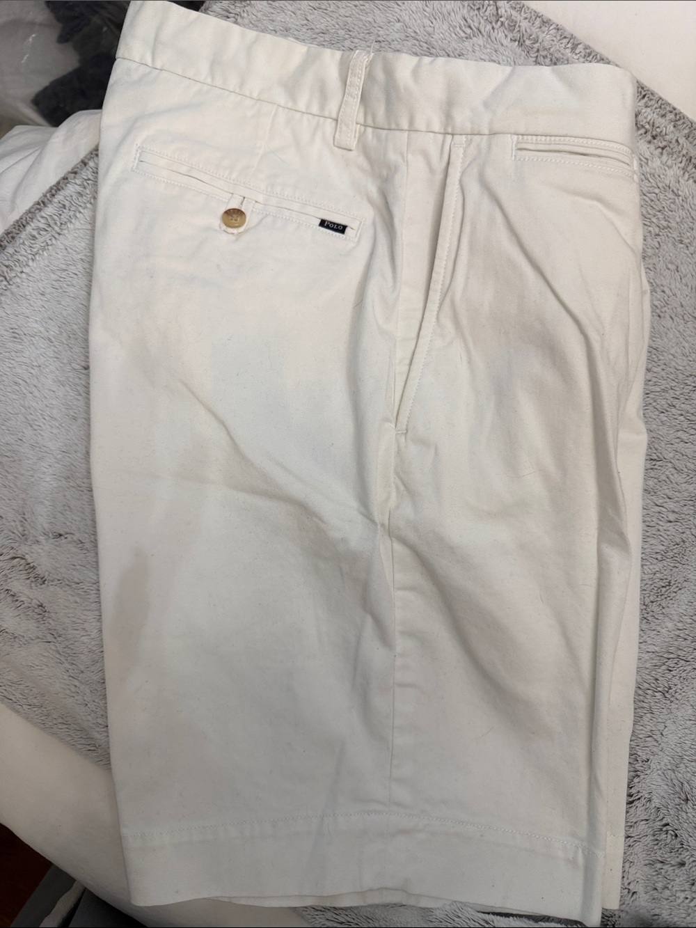 Polo by Ralph Lauren White Men’s Cotton Chino Shorts